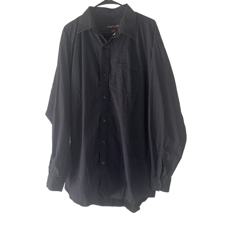 Pintlar‎ Men's Size 2XL Navy Blue Printed Western Cowboy Button Up